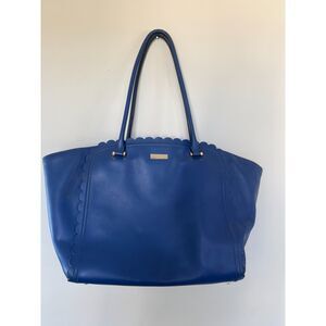 Kate Spade New York Royal Leather Scalloped Lily Avenue Carrigan Tote Bag